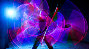 Free things to do this week: light dancer at Nottingham Light Night